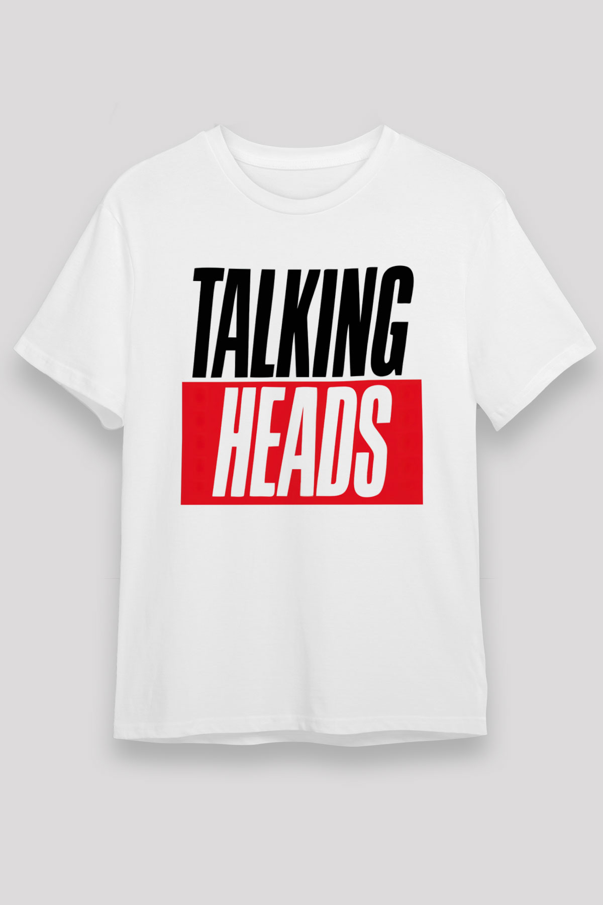 Talking Heads Beyaz Unisex Tişört T-Shirt - TişörtFabrikası