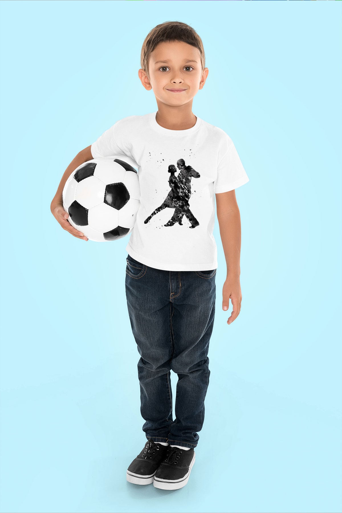 Tango Beyaz Unisex Çocuk Tişört