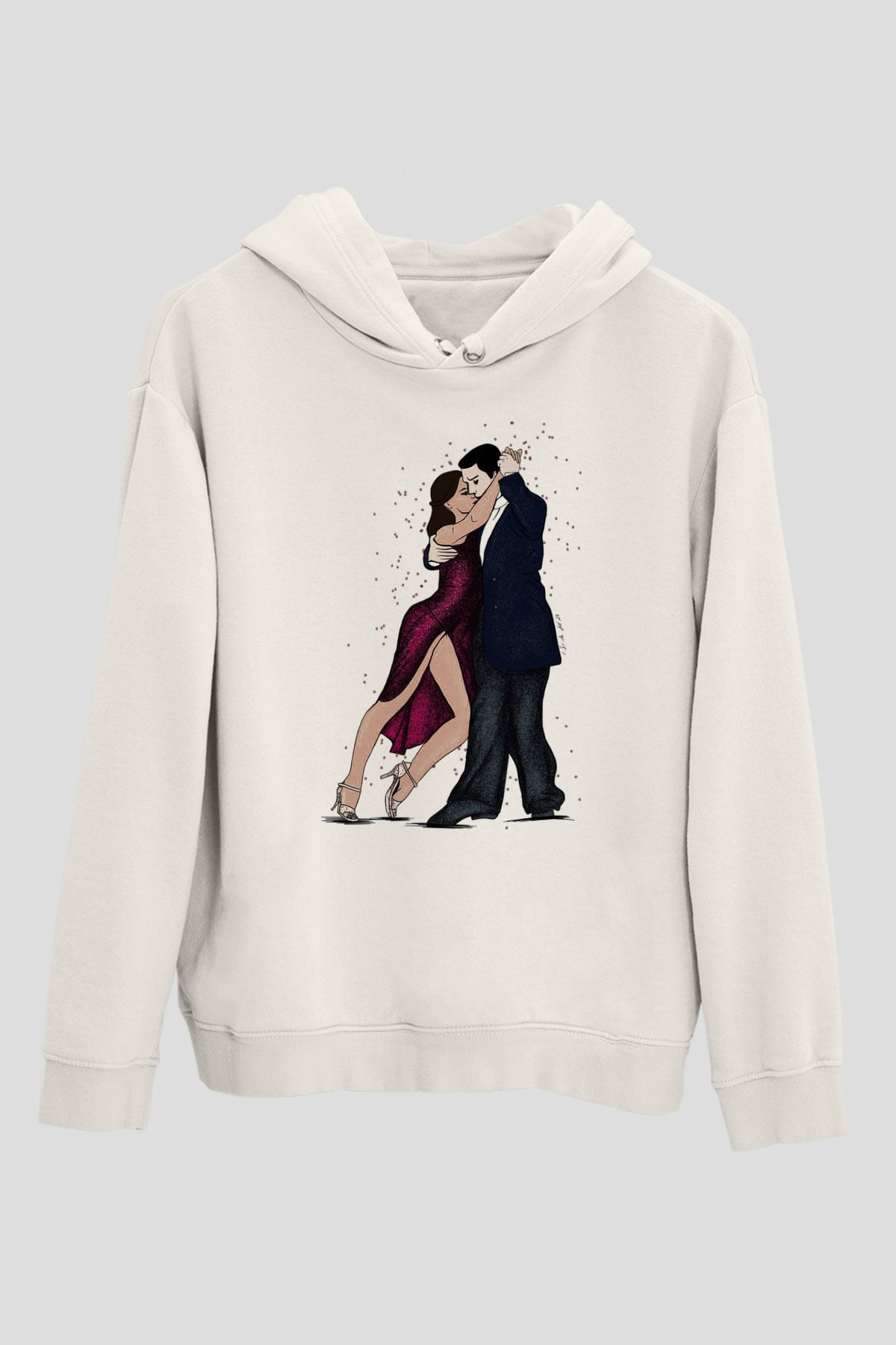 Tango Beyaz Unisex Hoodie