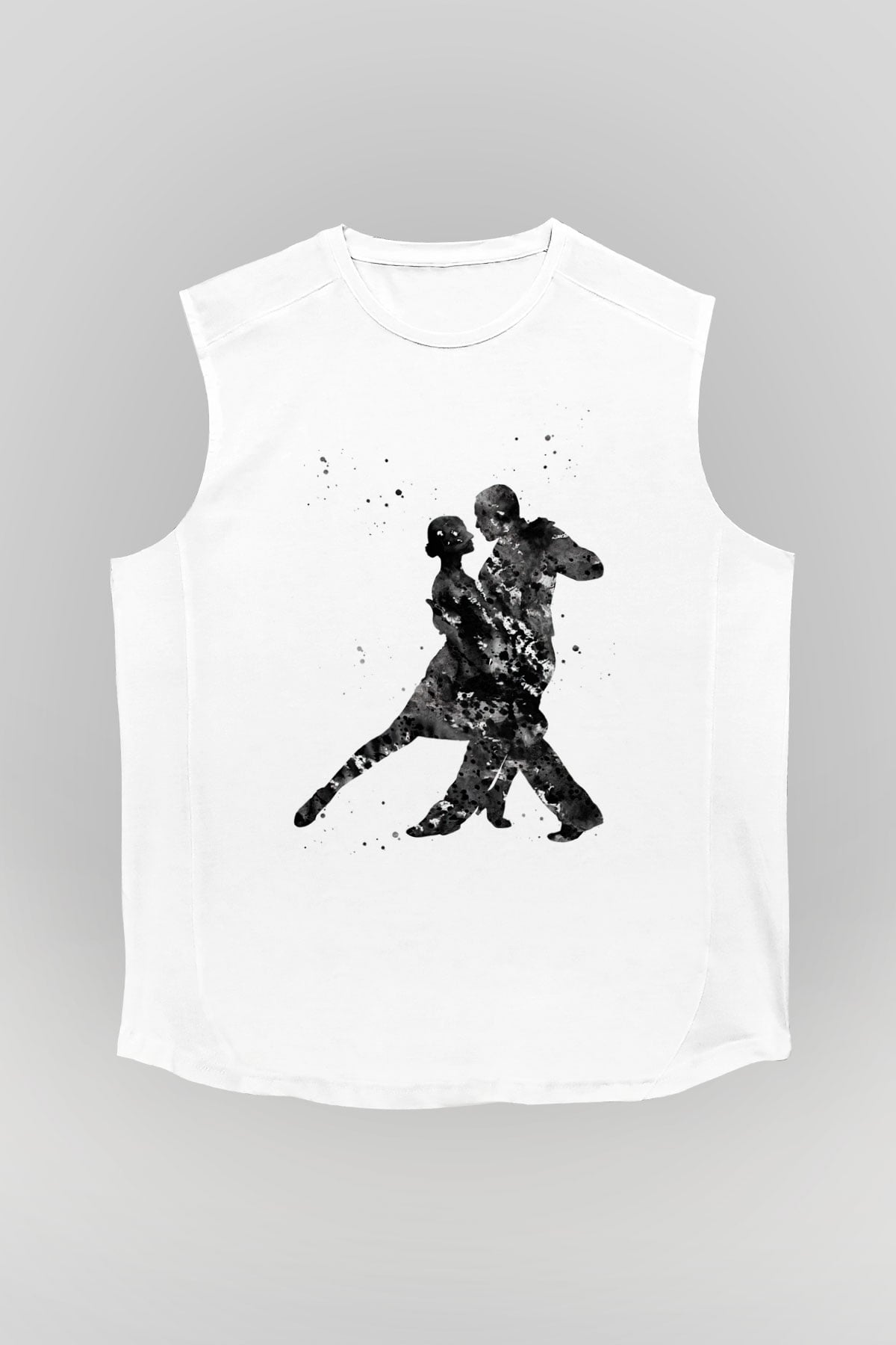 Tango Beyaz Unisex Kolsuz Tişört