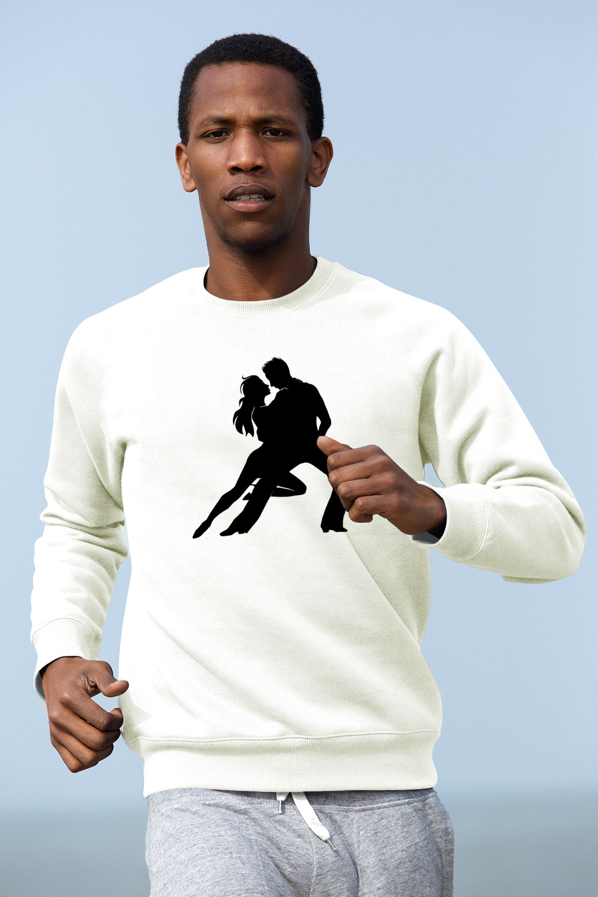 Tango Beyaz Unisex Sweatshirt