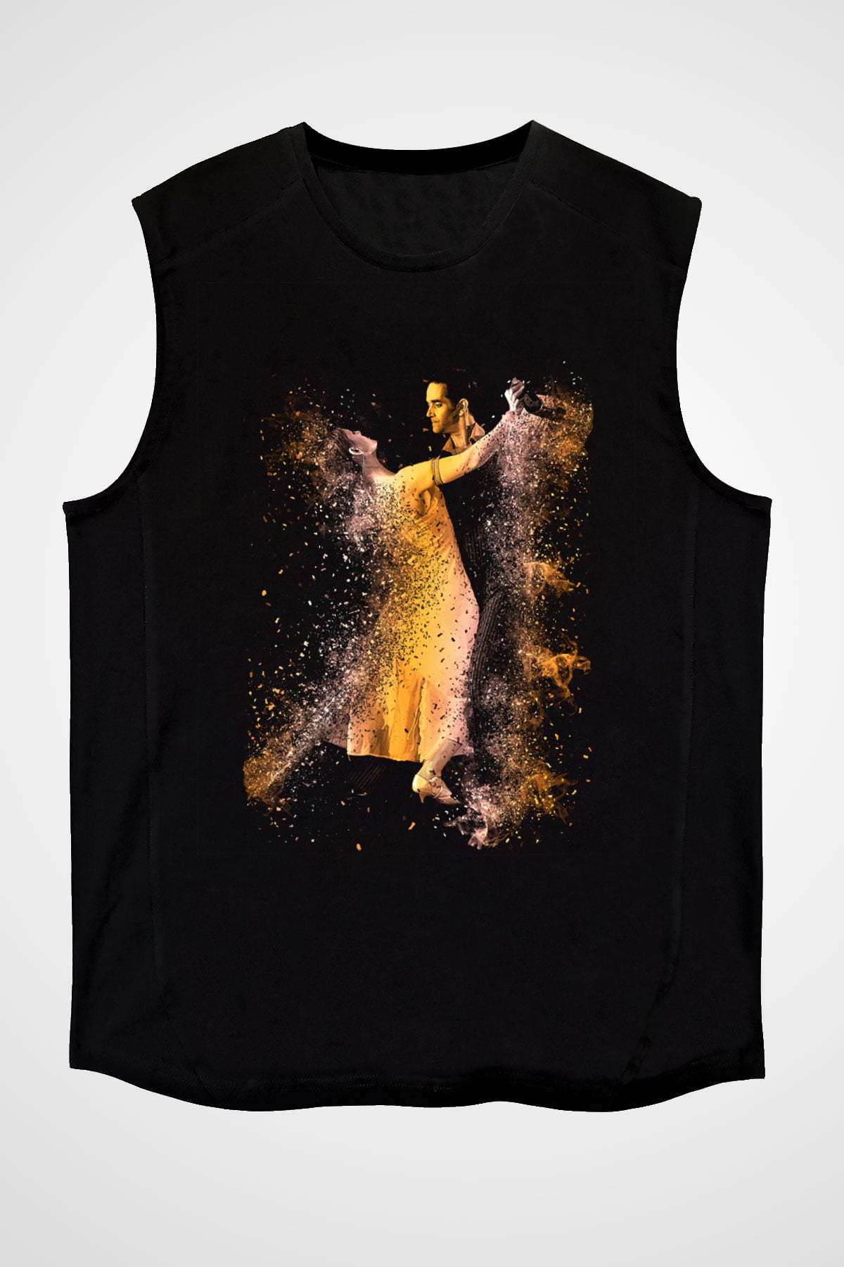 Tango Siyah Unisex Kolsuz Tişört