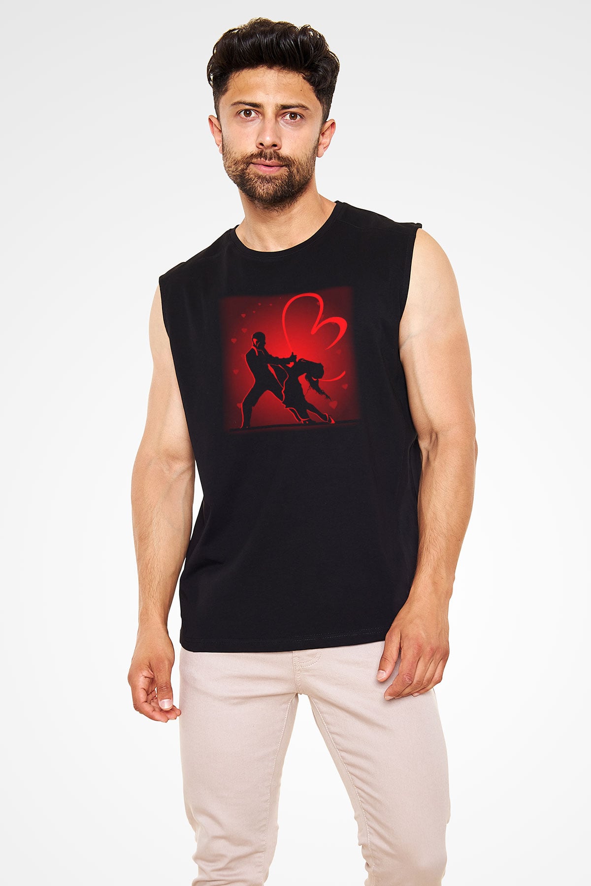 Tango Siyah Unisex Kolsuz Tişört