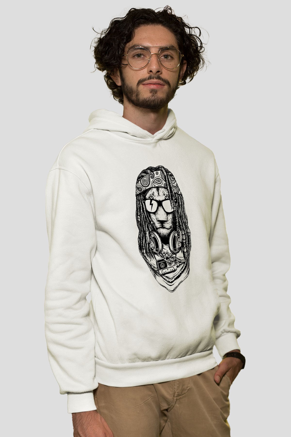 Tasarım Kapşonlu Sweatshirt TSR109