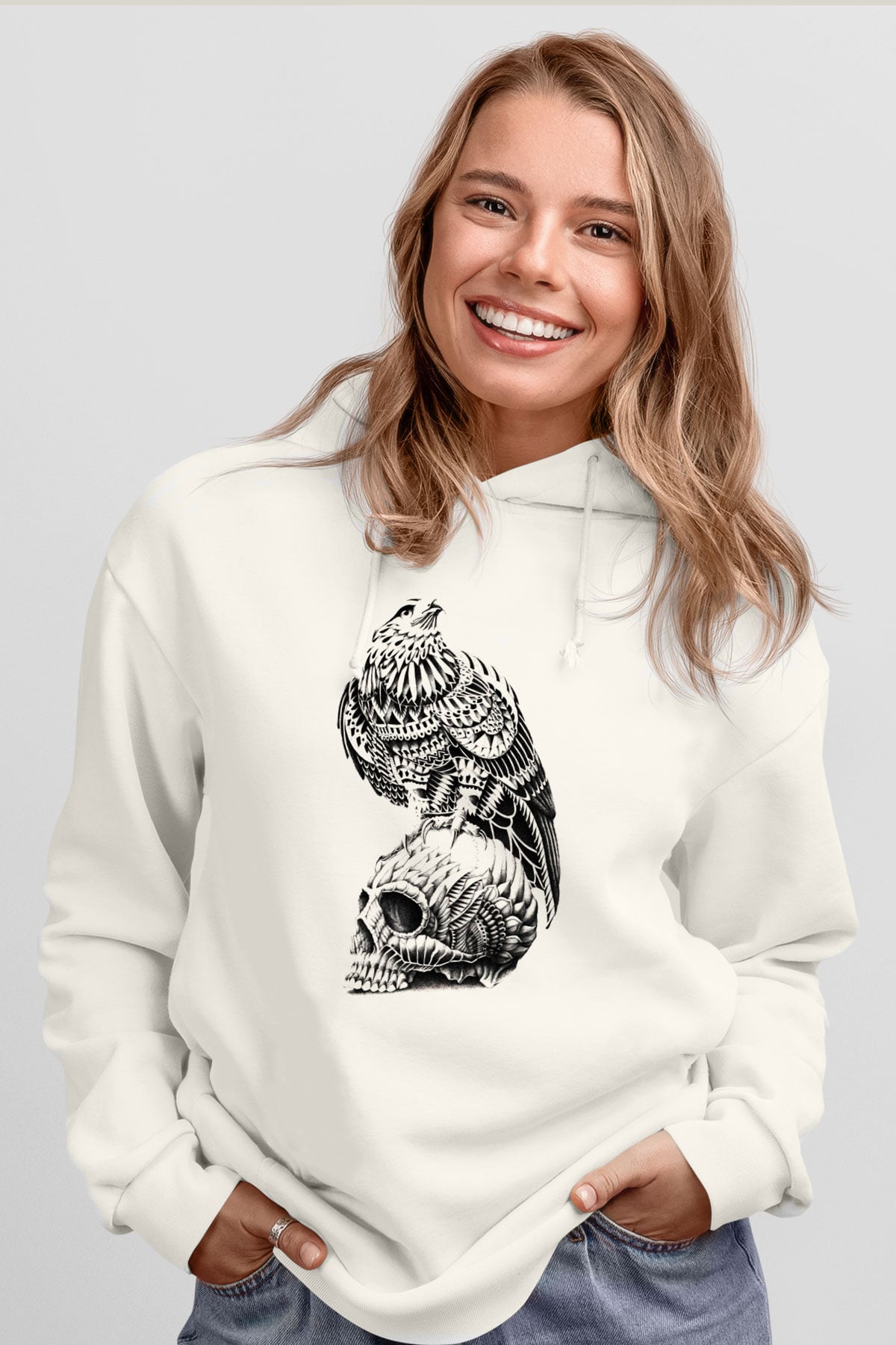 Tasarım Kapşonlu Sweatshirt TSR110
