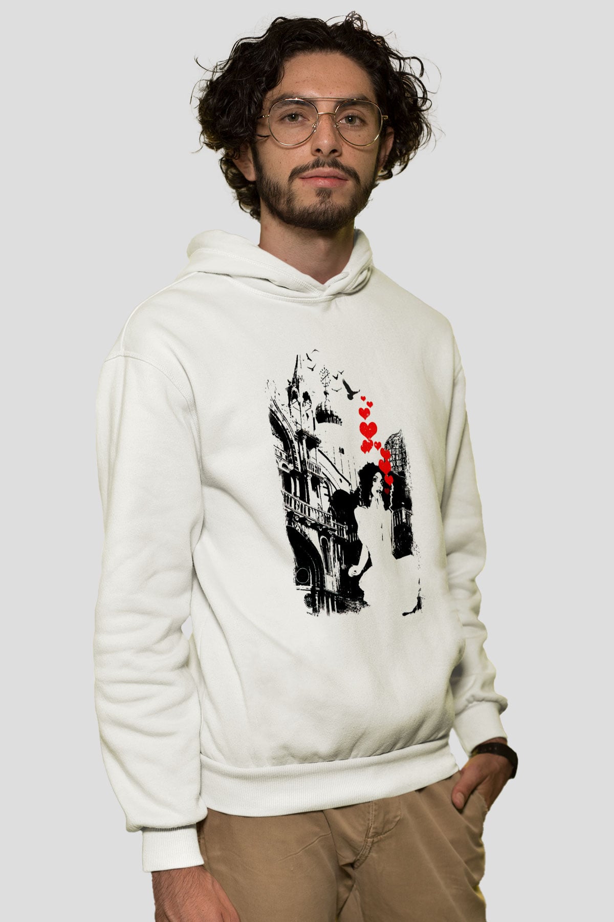 Tasarım Kapşonlu Sweatshirt TSR118