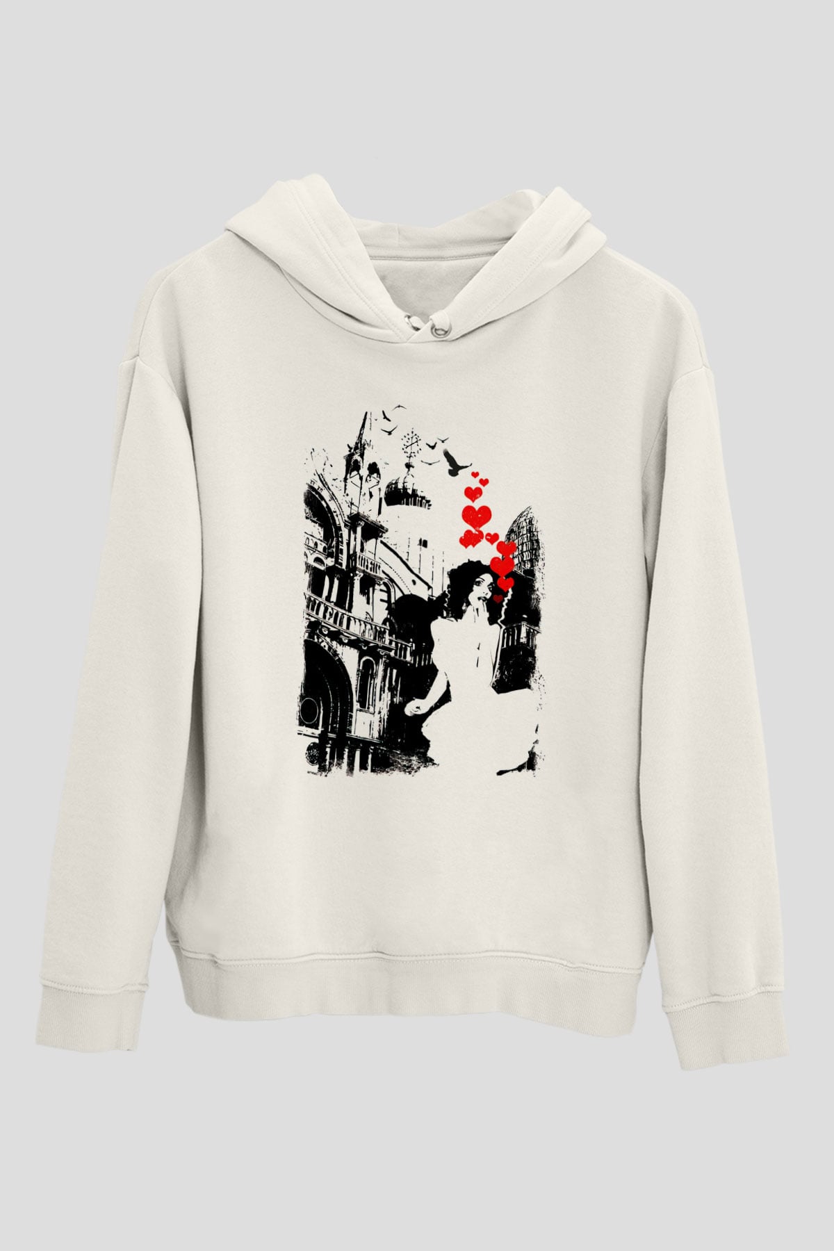 Tasarım Kapşonlu Sweatshirt TSR118