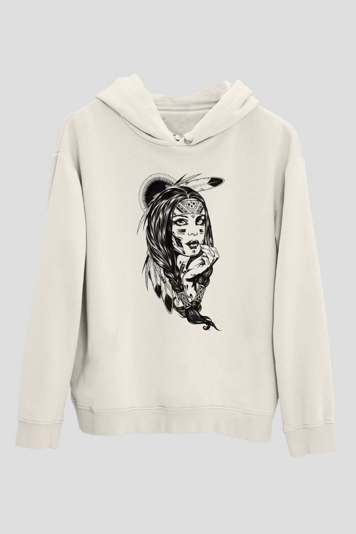 Tasarım Kapşonlu Sweatshirt TSR120