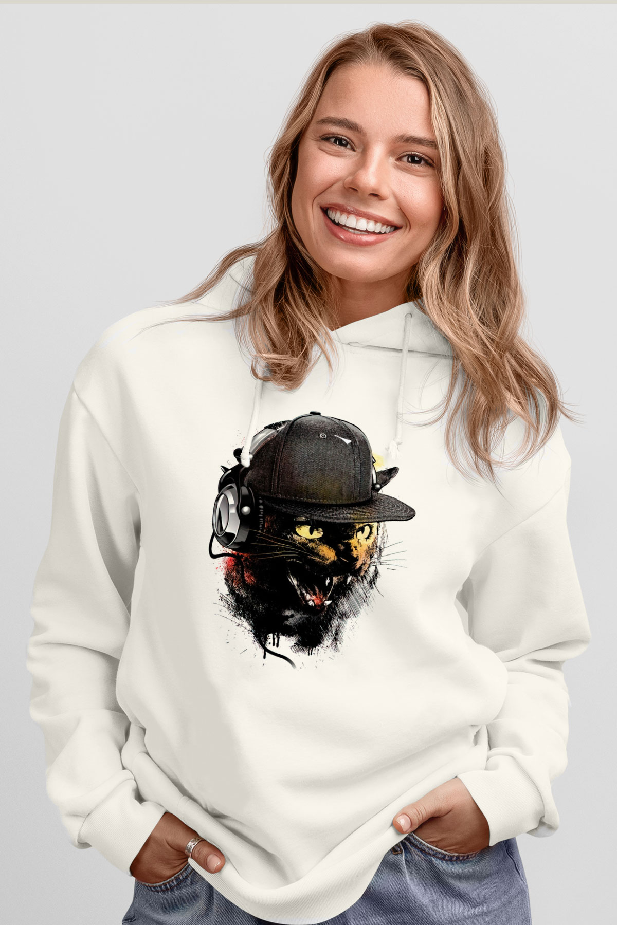 Tasarım Kapşonlu Sweatshirt TSR132