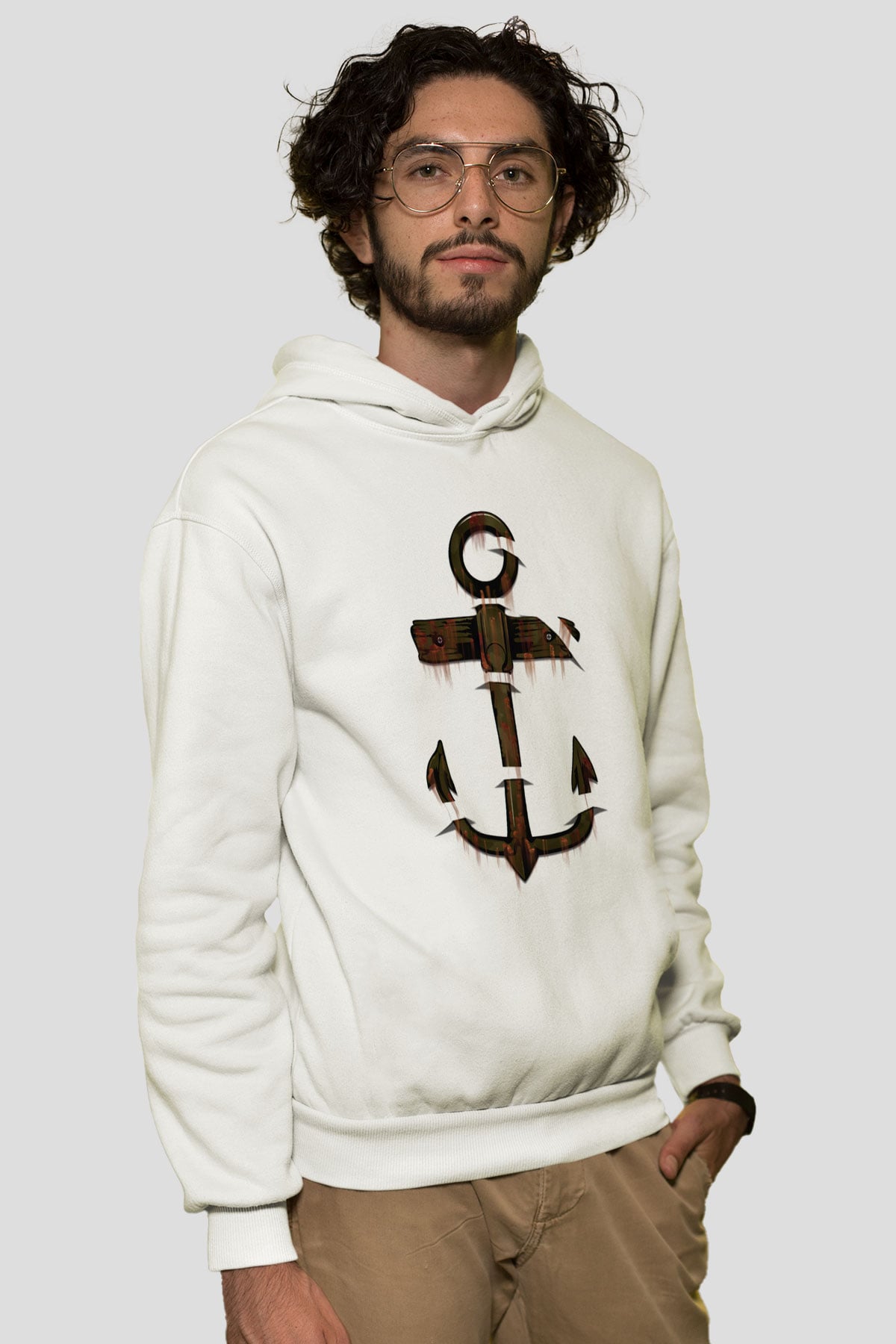 Tasarım Kapşonlu Sweatshirt TSR143
