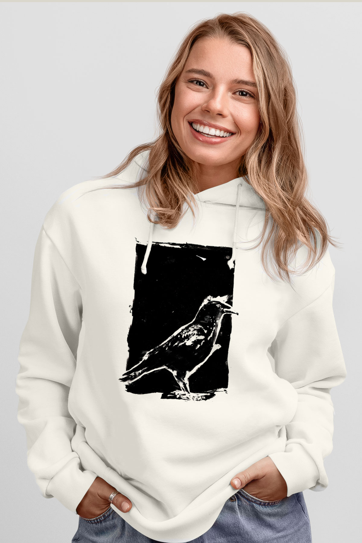 Tasarım Kapşonlu Sweatshirt TSR204