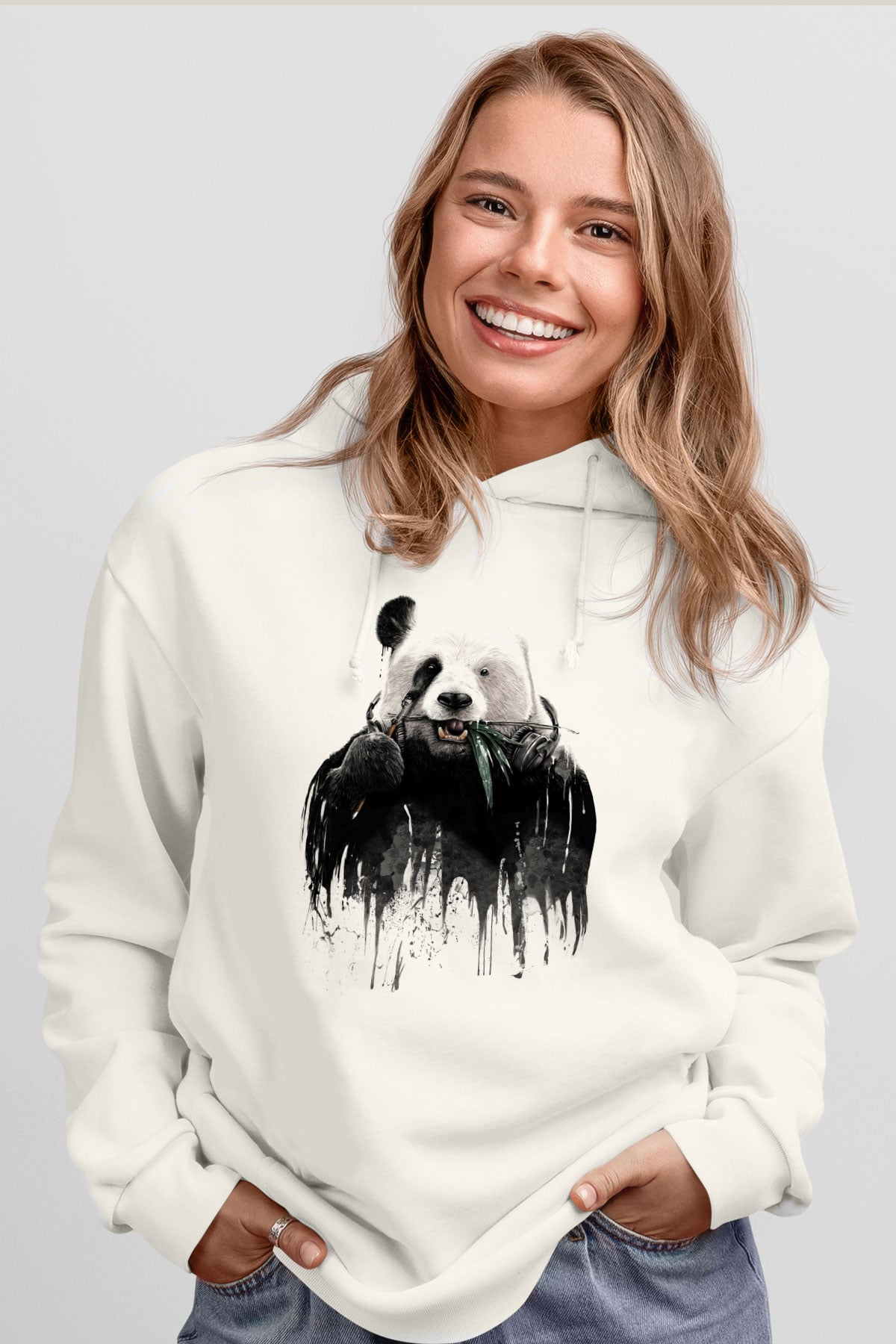 Tasarım Kapşonlu Sweatshirt TSR215