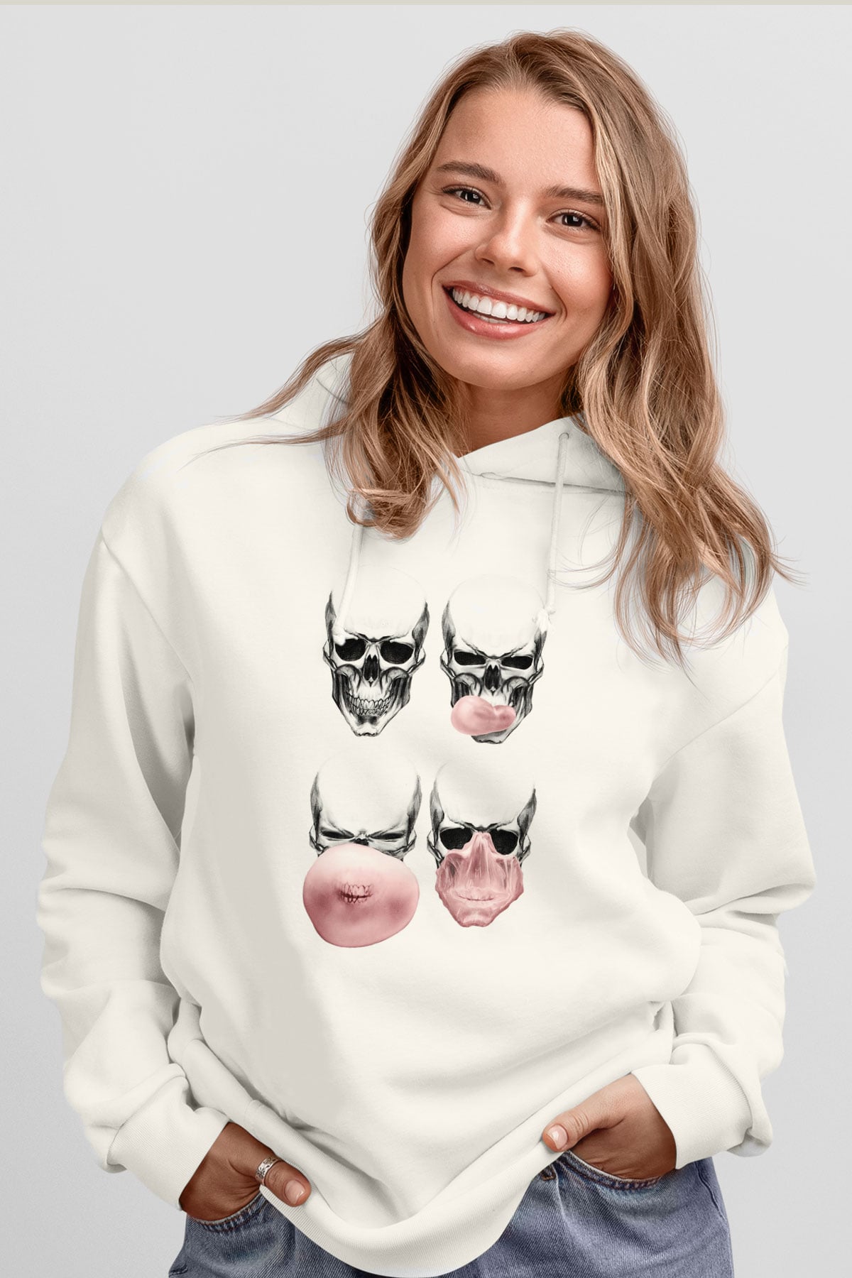 Tasarım Kapşonlu Sweatshirt TSR263