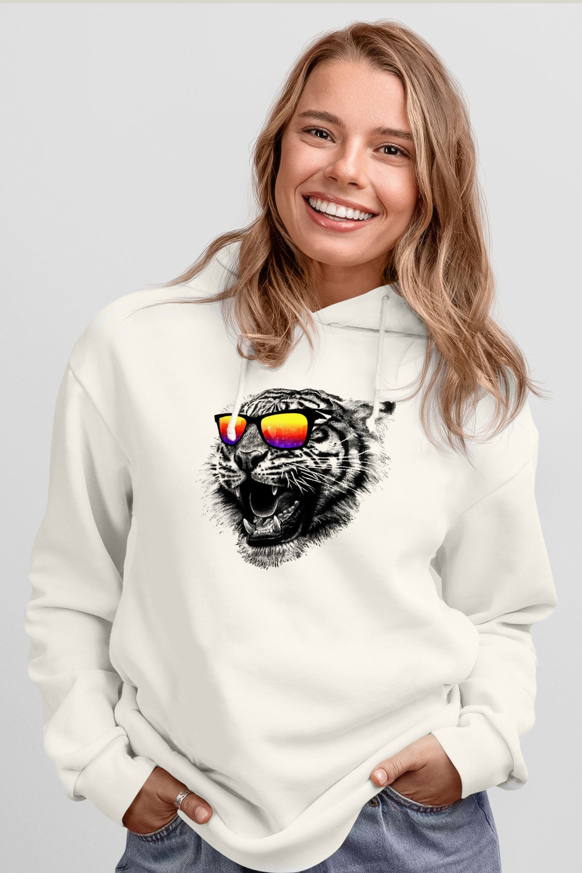 Tasarım Kapşonlu Sweatshirt TSR287