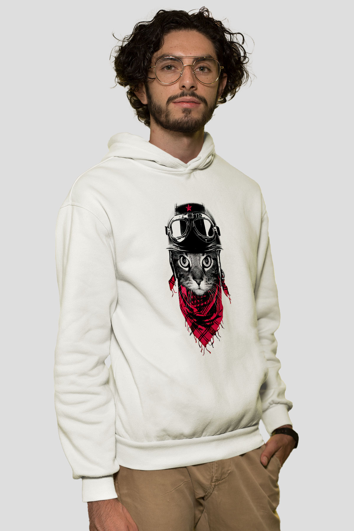 Tasarım Kapşonlu Sweatshirt TSR293