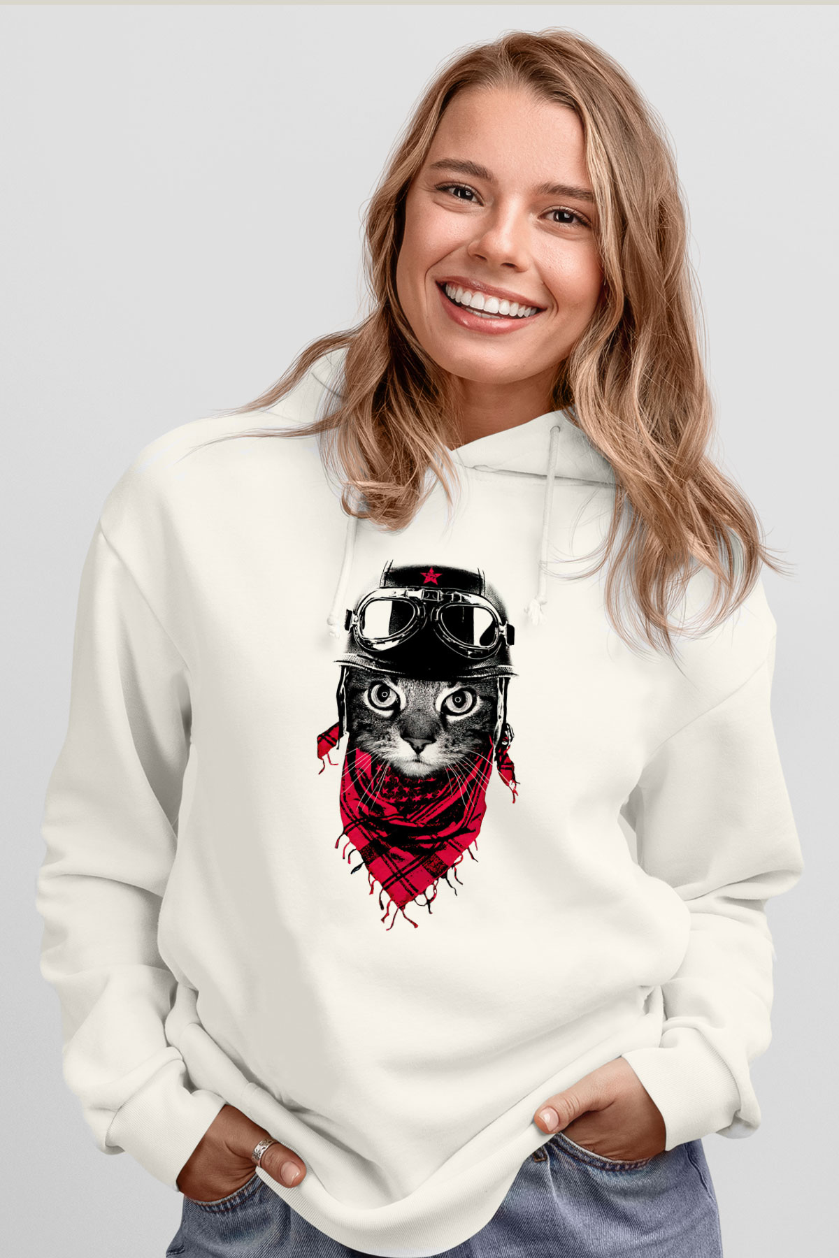 Tasarım Kapşonlu Sweatshirt TSR293