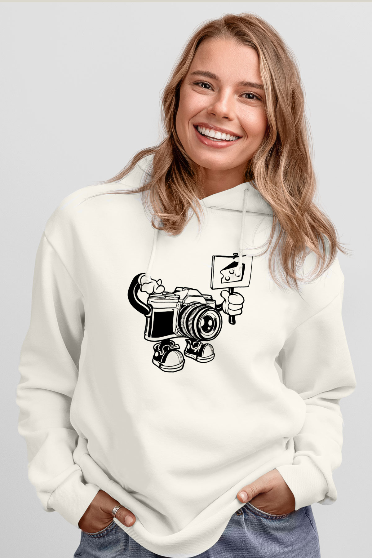 Tasarım Kapşonlu Sweatshirt TSR311