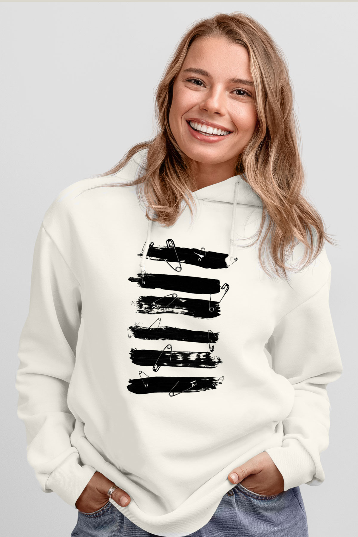 Tasarım Kapşonlu Sweatshirt TSR359