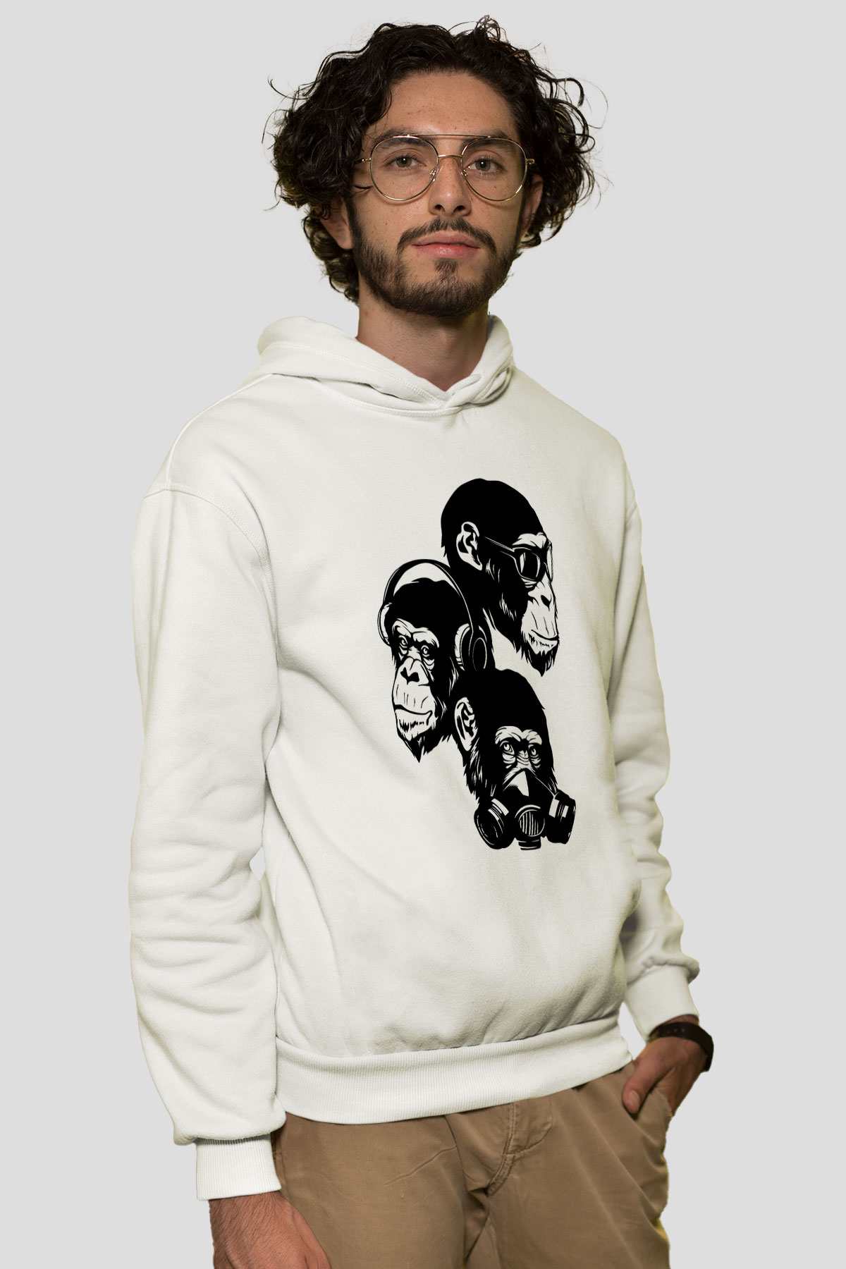 Tasarım Kapşonlu Sweatshirt TSR371