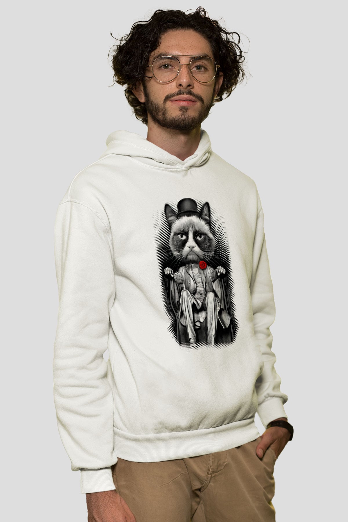 Tasarım Kapşonlu Sweatshirt TSR44