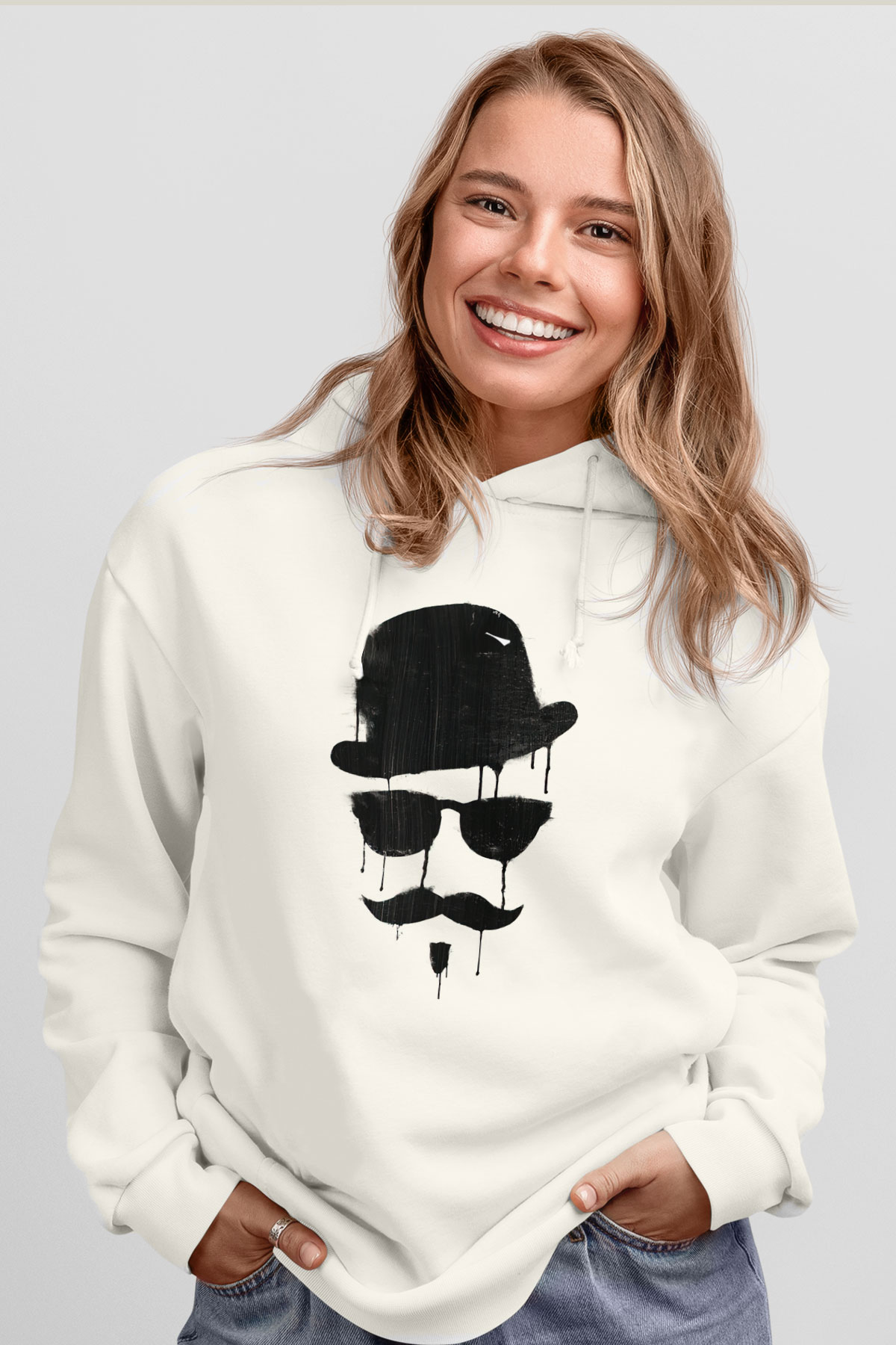 Tasarım Kapşonlu Sweatshirt TSR73