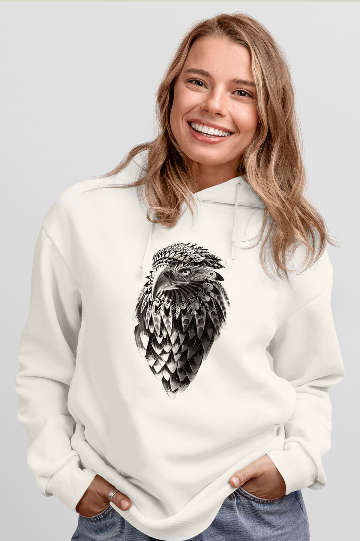 Tasarım Kapşonlu Sweatshirt TSR74