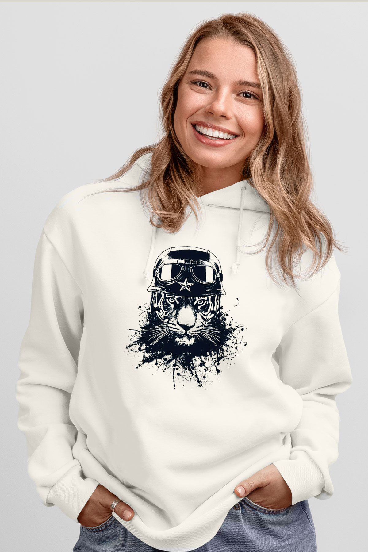 Tasarım Kapşonlu Sweatshirt TSR76