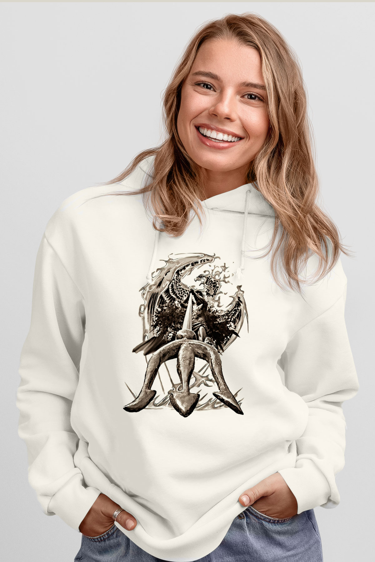 Tasarım Kapşonlu Sweatshirt TSR80