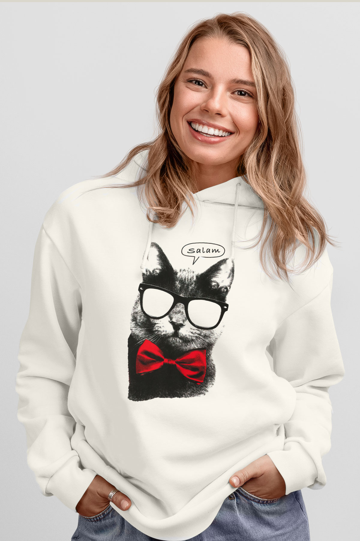 Tasarım Kapşonlu Sweatshirt TSR81