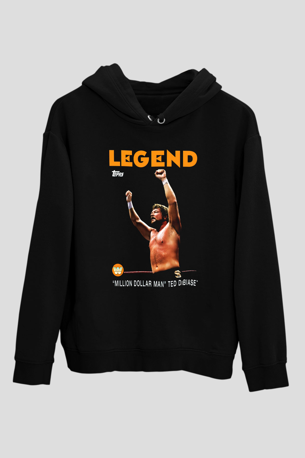 Ted DiBiase Siyah Unisex Kapüşonlu Sweatshirt