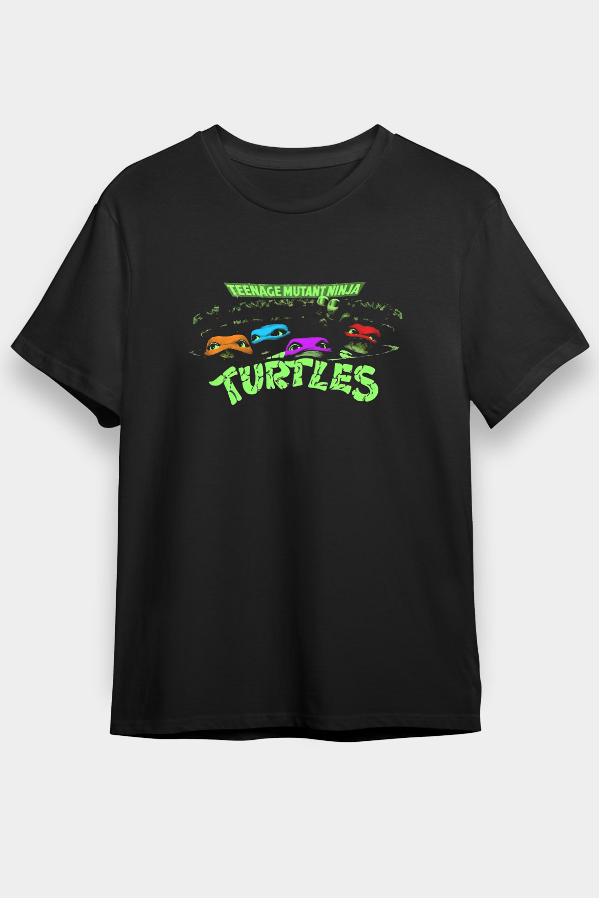 Teenage Mutant Ninja Turtles Ninja Kaplumbağalar Siyah Unisex Tişört