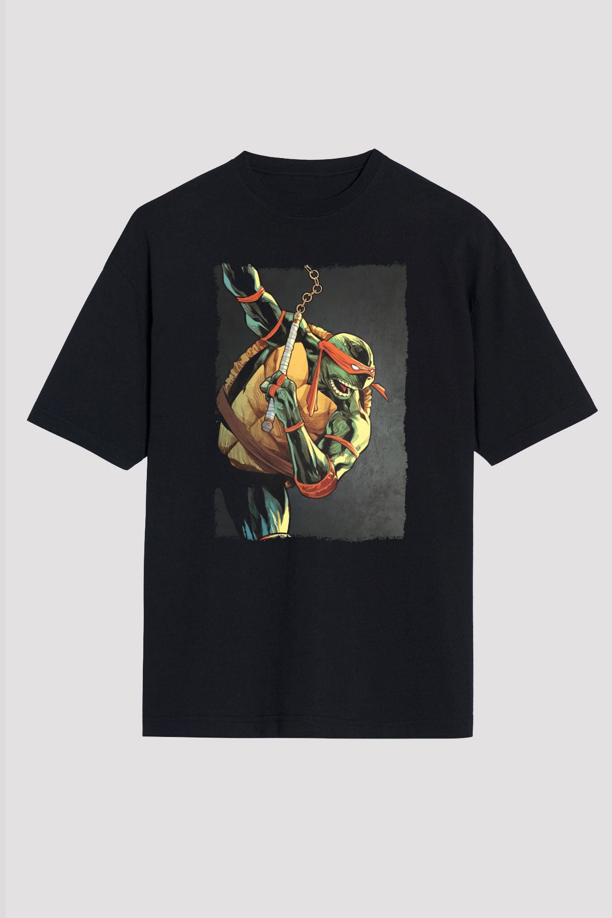 Teenage Mutant Ninja Turtles Ninja Kaplumbağalar Siyah Unisex Tişört T-Shirt