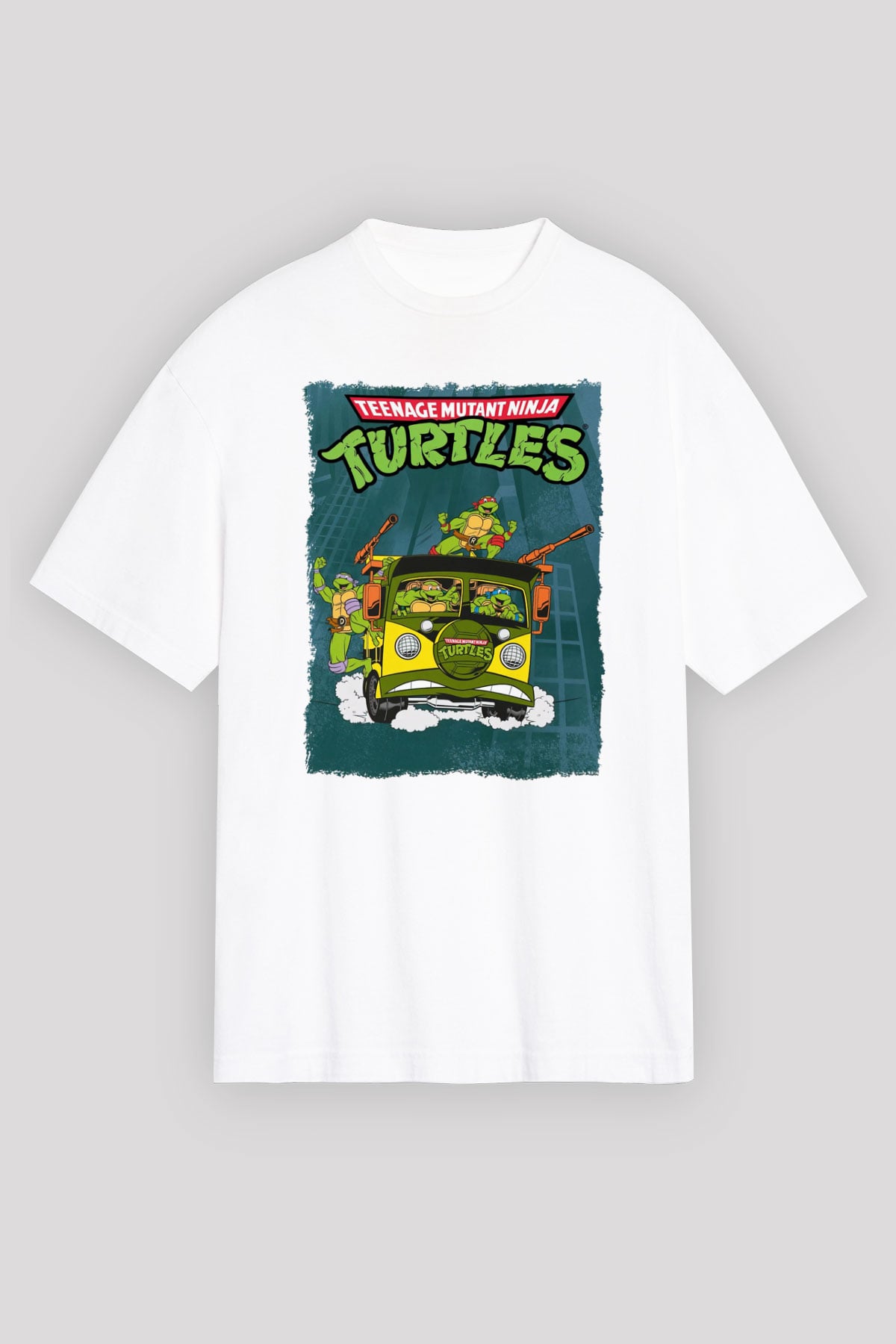 Teenage Mutant Ninja Turtles Ninja Kaplumbağalar Beyaz Unisex Tişört T-Shirt