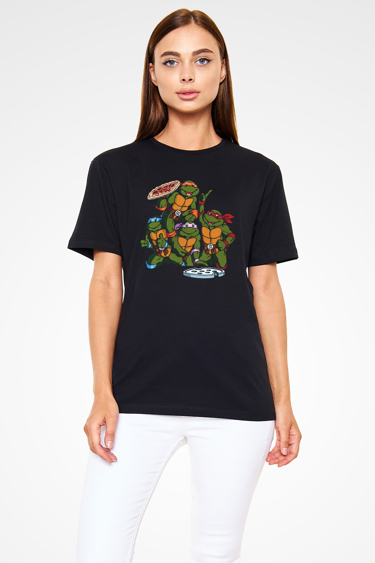 Teenage Mutant Ninja Turtles Ninja Kaplumbağalar Siyah Unisex Tişört