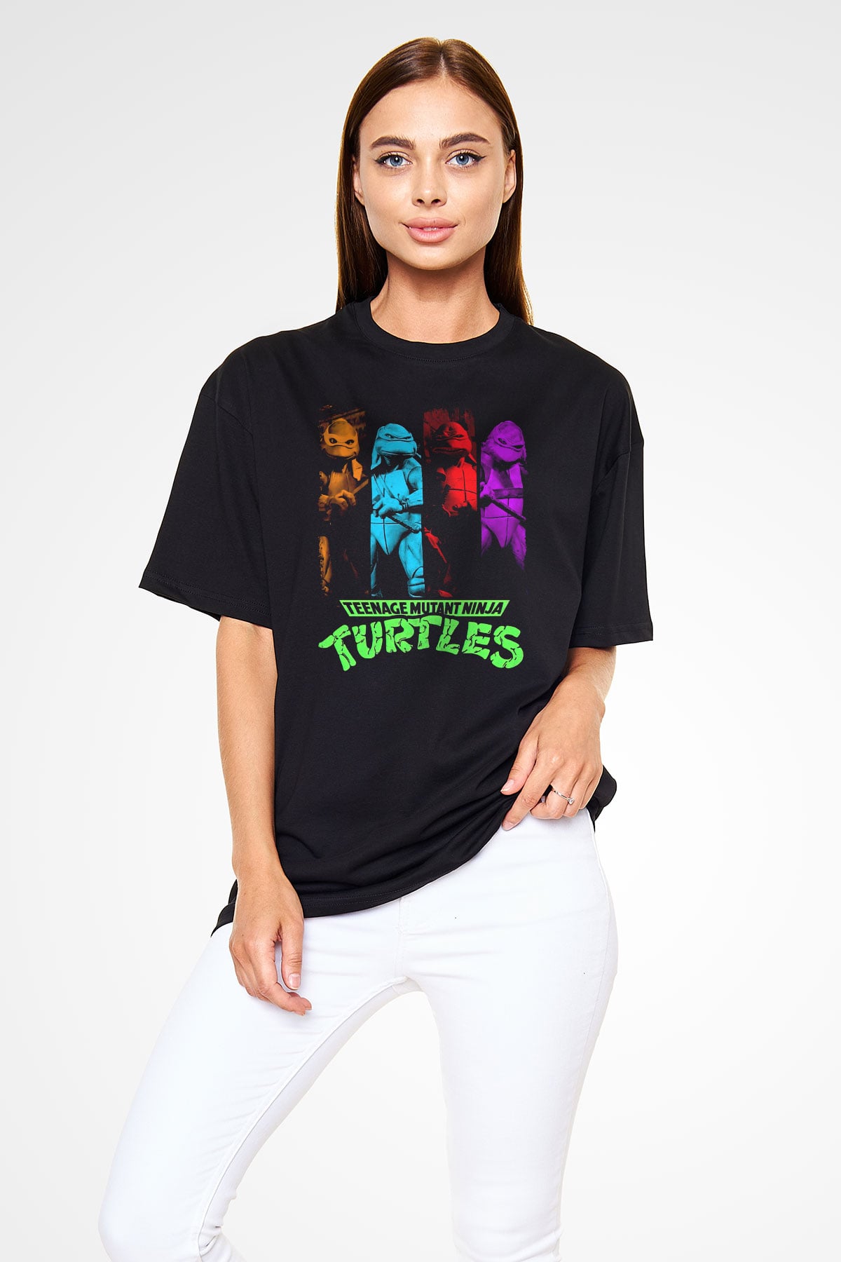 Teenage Mutant Ninja Turtles Ninja Kaplumbağalar Siyah Unisex Tişört