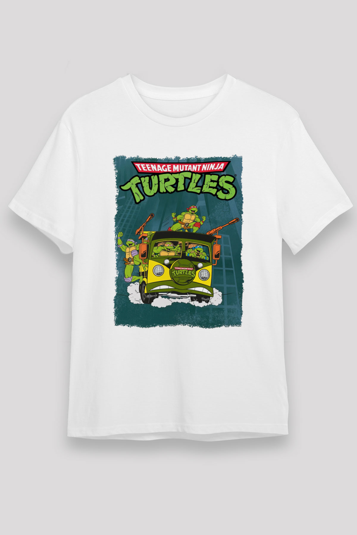 Teenage Mutant Ninja Turtles Ninja Kaplumbağalar Beyaz Unisex Tişört T-Shirt