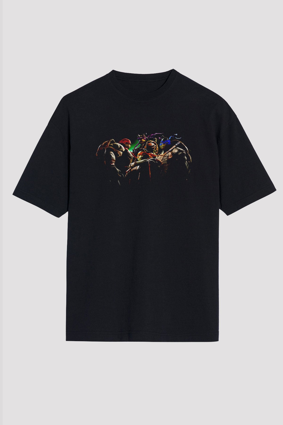 Teenage Mutant Ninja Turtles Ninja Kaplumbağalar Siyah Unisex Tişört