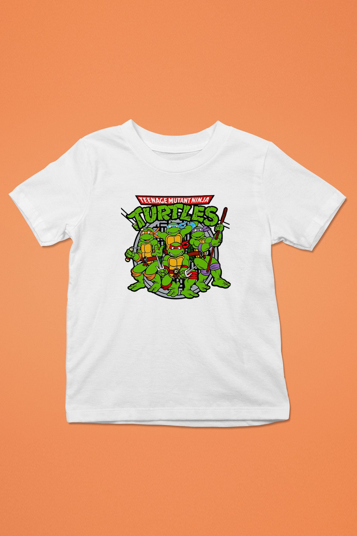 Teenage Mutant Ninja Turtles Ninja Kaplumbağalar Beyaz Unisex  Çocuk Tişört