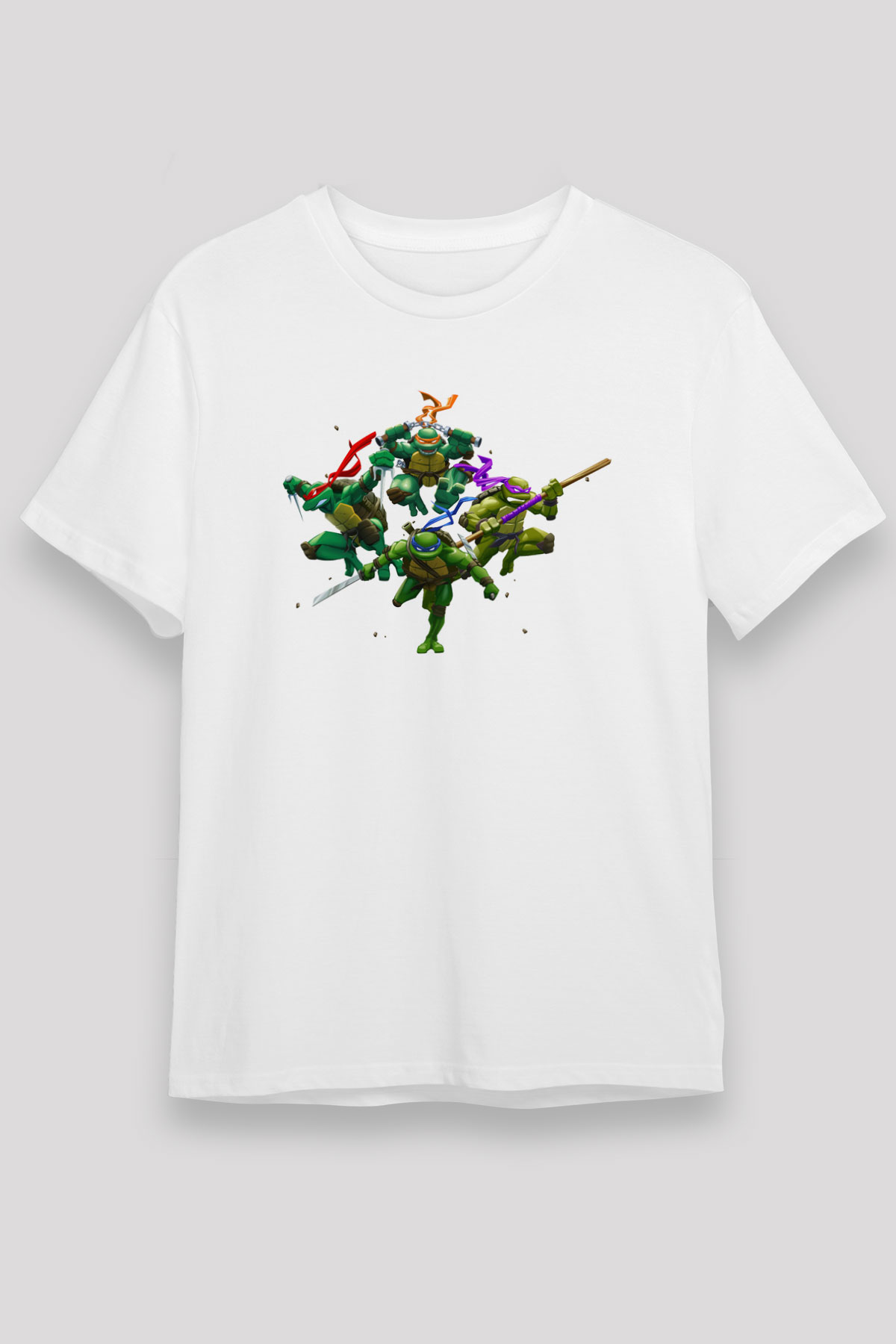Teenage Mutant Ninja Turtles Ninja Kaplumbağalar Beyaz Unisex Tişört
