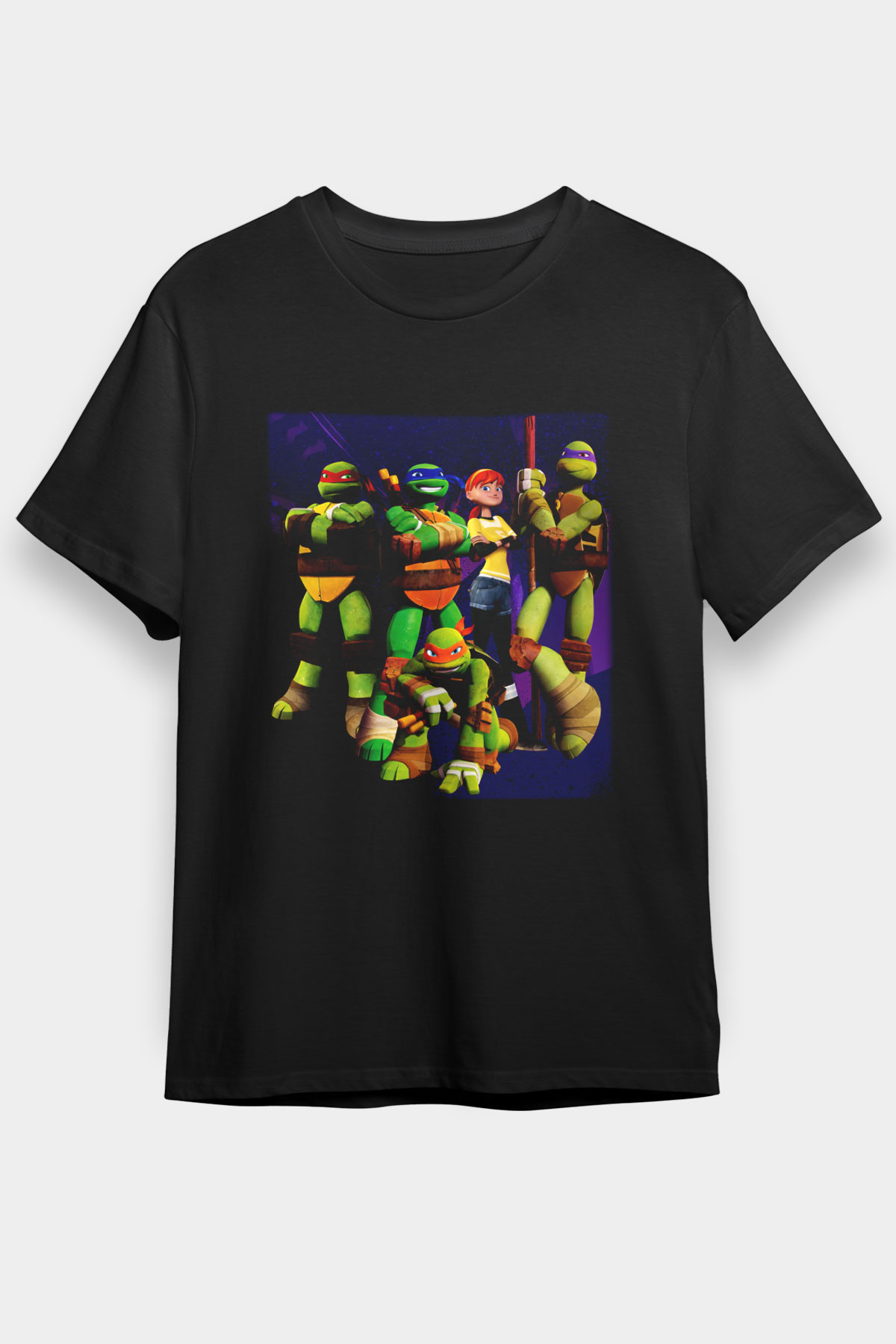 Teenage Mutant Ninja Turtles Ninja Kaplumbağalar Siyah Unisex Tişört