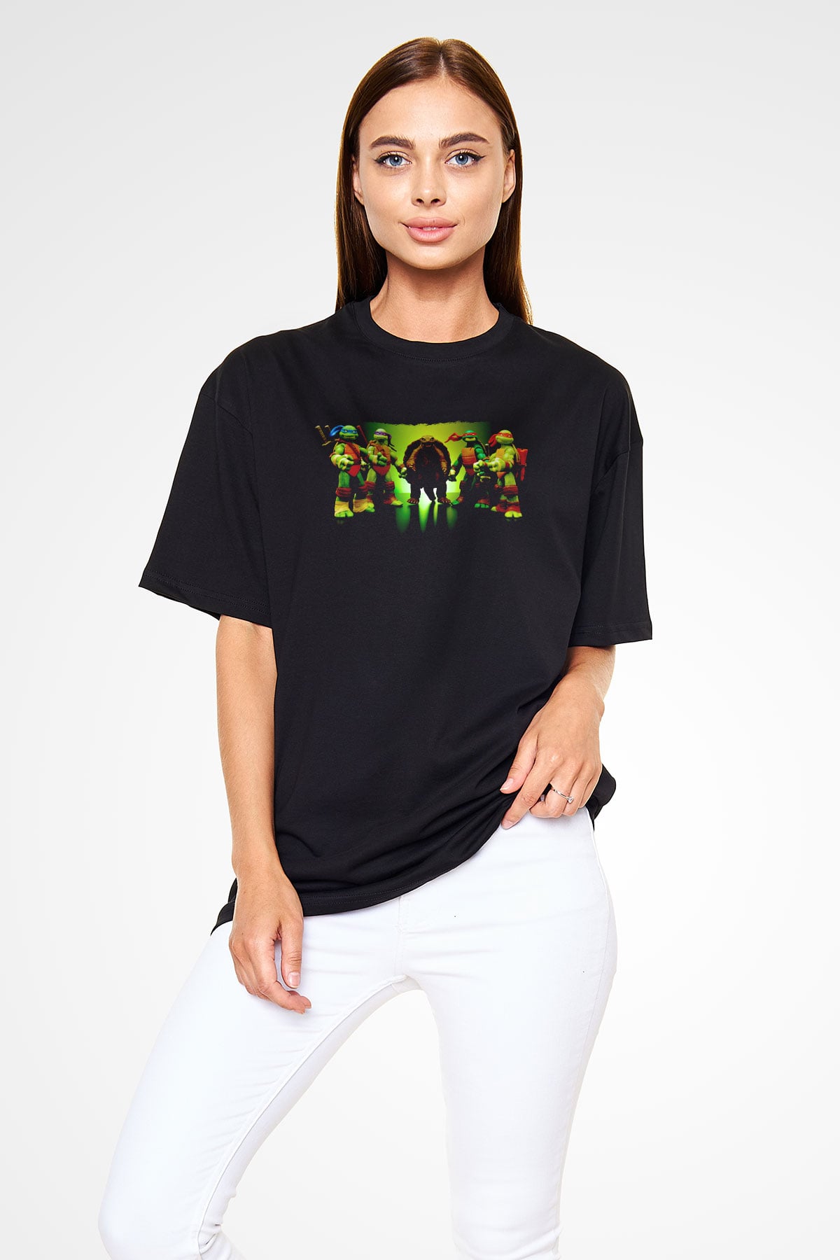 Teenage Mutant Ninja Turtles Ninja Kaplumbağalar Siyah Unisex Tişört