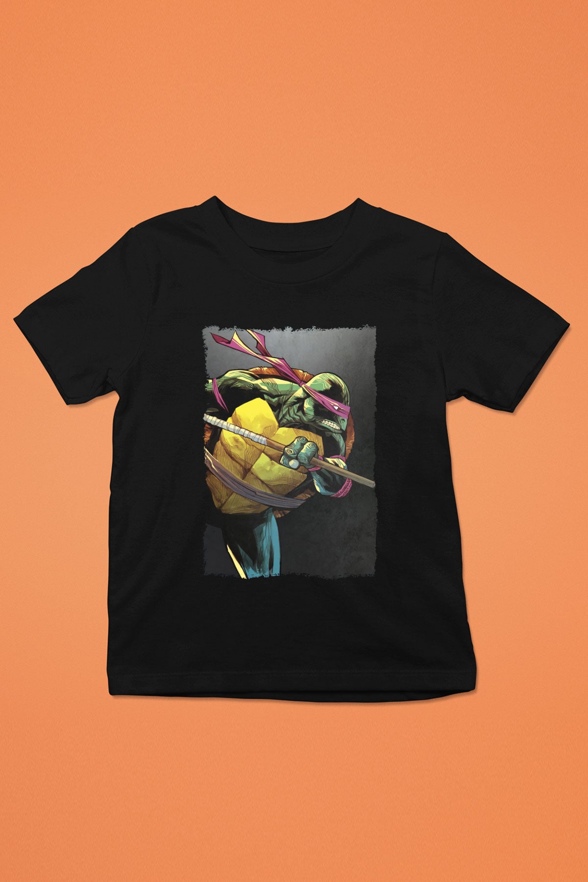 Teenage Mutant Ninja Turtles Ninja Kaplumbağalar Siyah Unisex Çocuk Tişört