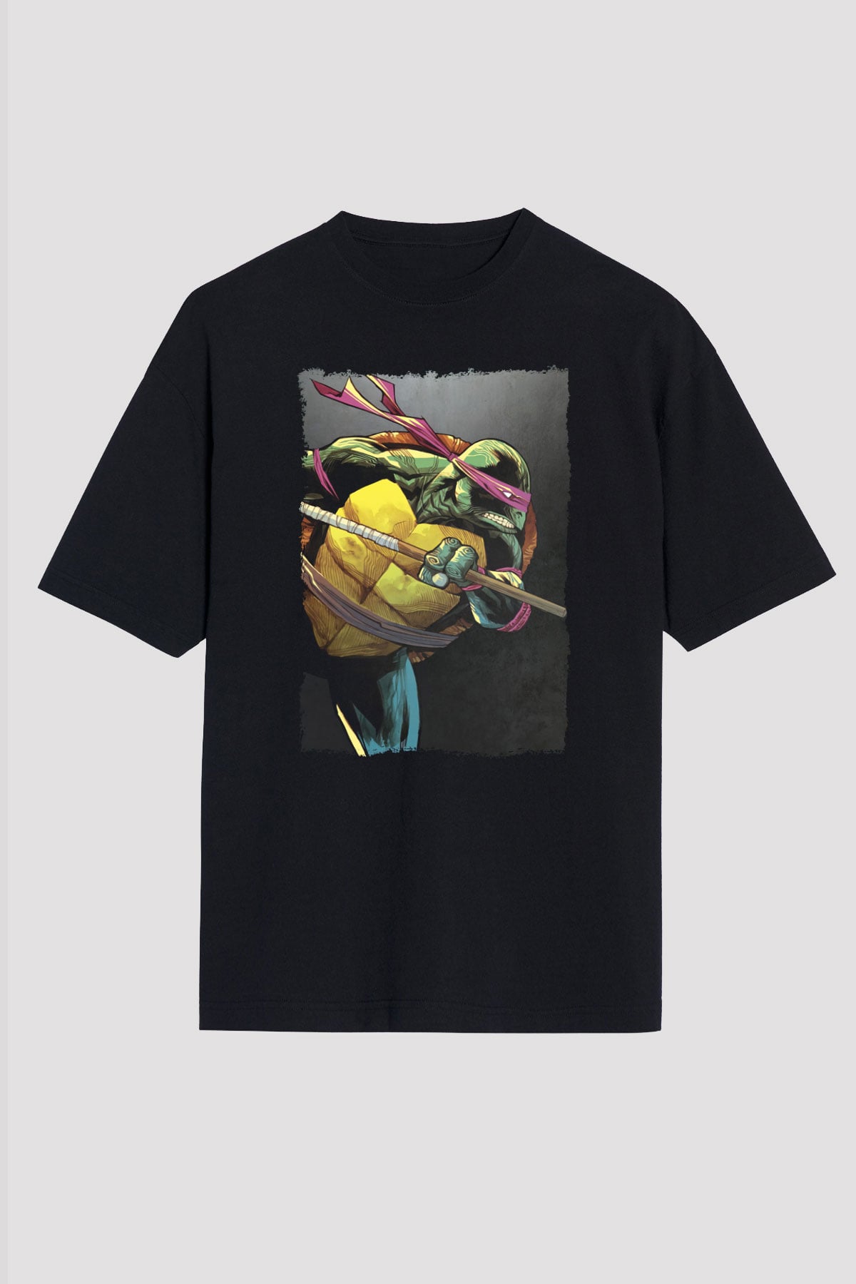 Teenage Mutant Ninja Turtles Ninja Kaplumbağalar Siyah Unisex Tişört T-Shirt