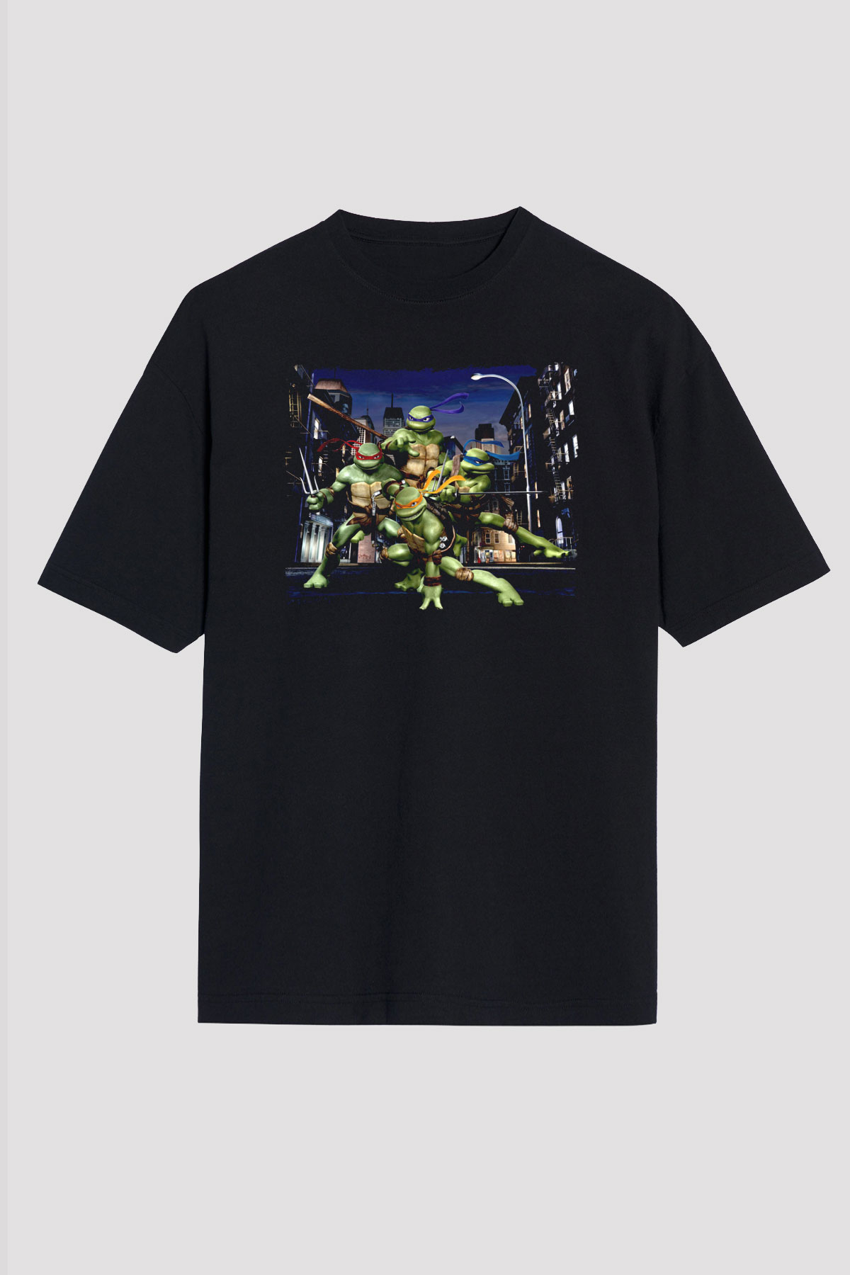Teenage Mutant Ninja Turtles Ninja Kaplumbağalar Siyah Unisex Tişört