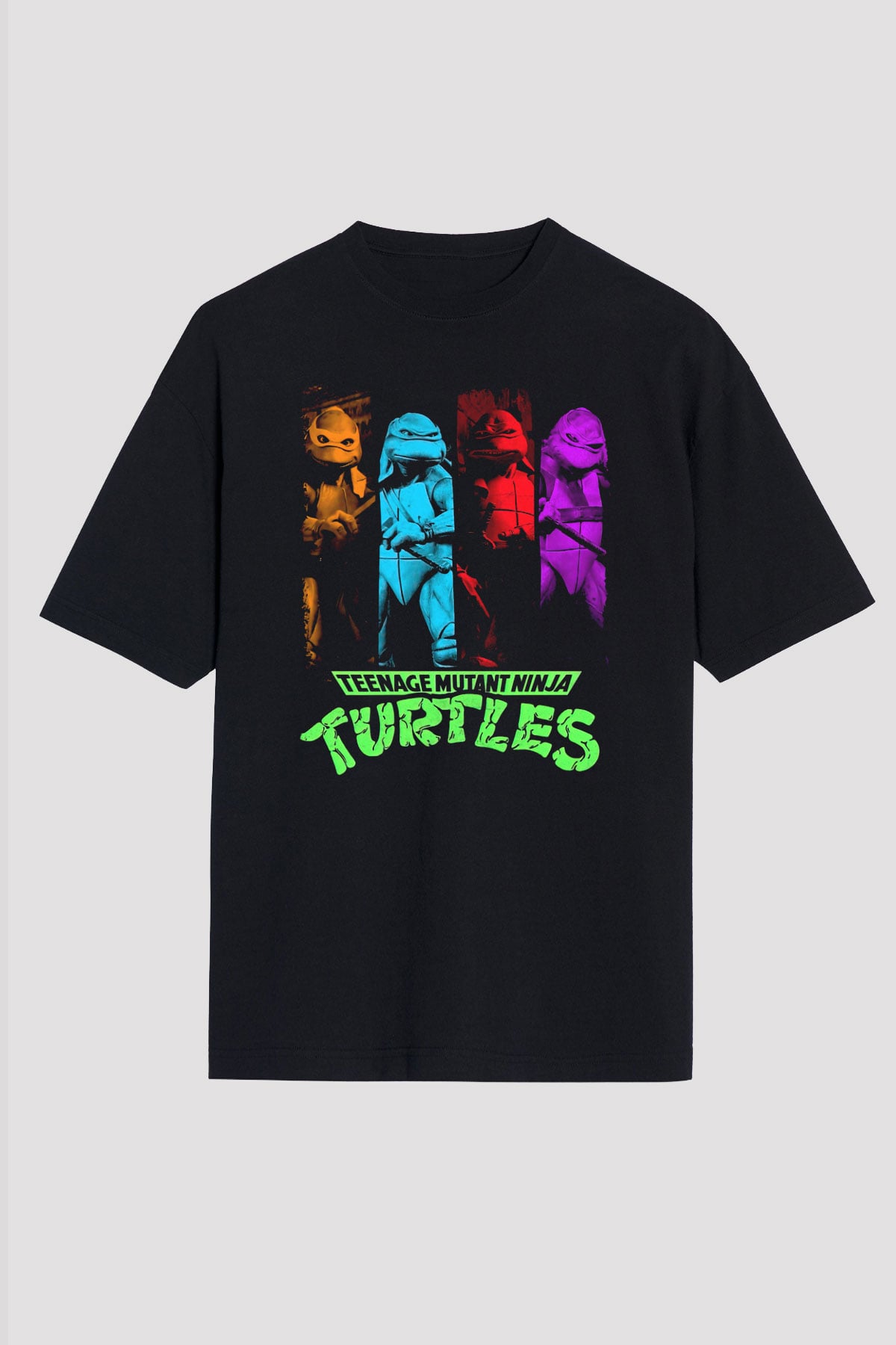 Teenage Mutant Ninja Turtles Ninja Kaplumbağalar Siyah Unisex Tişört