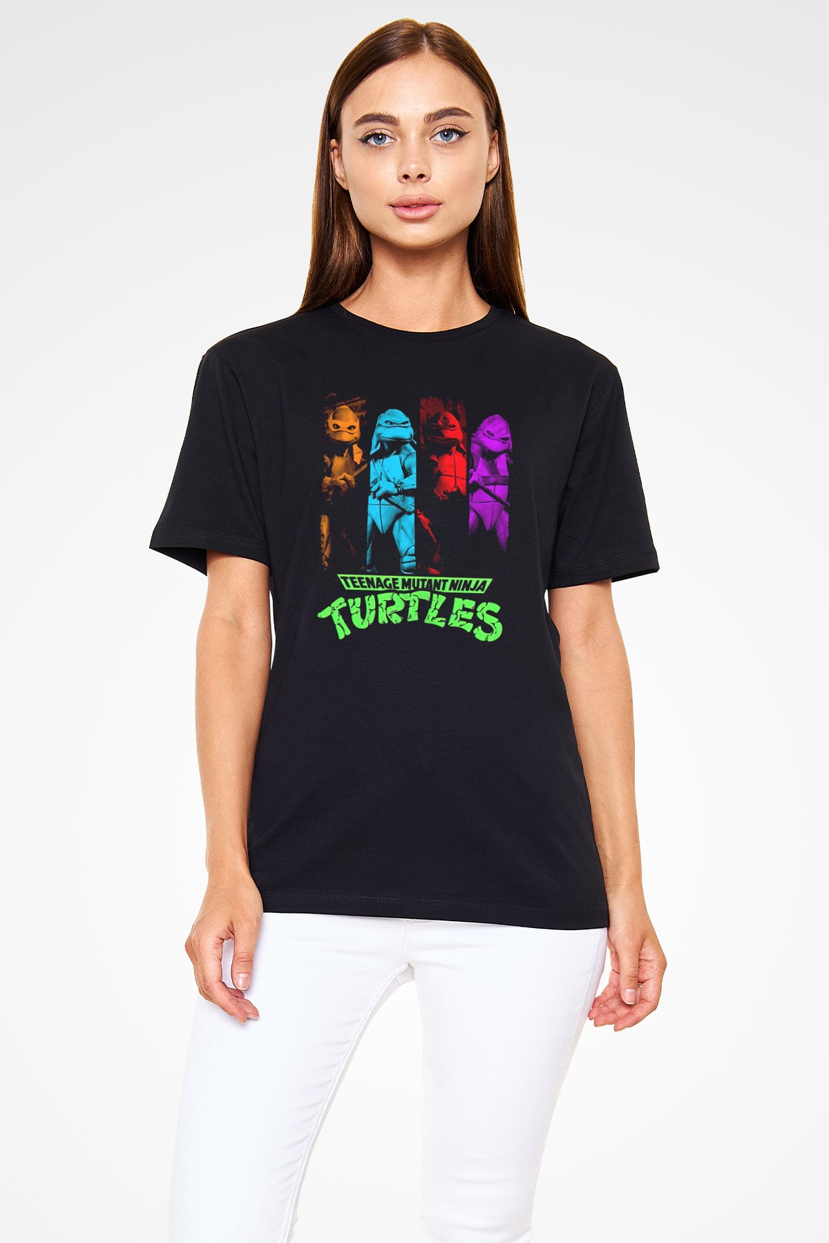 Teenage Mutant Ninja Turtles Ninja Kaplumbağalar Siyah Unisex Tişört