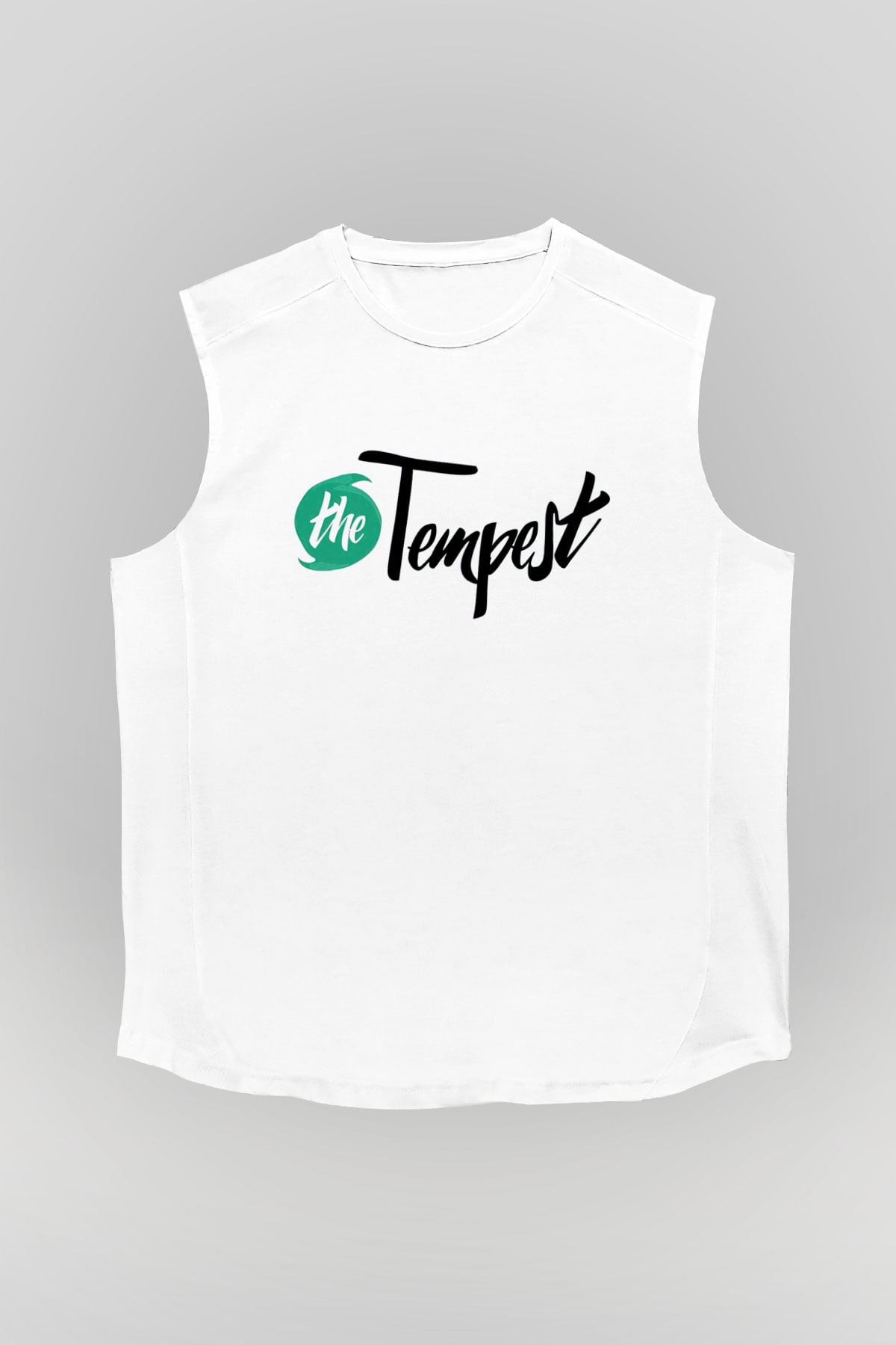 Tempest Beyaz Unisex  Kolsuz Tişört