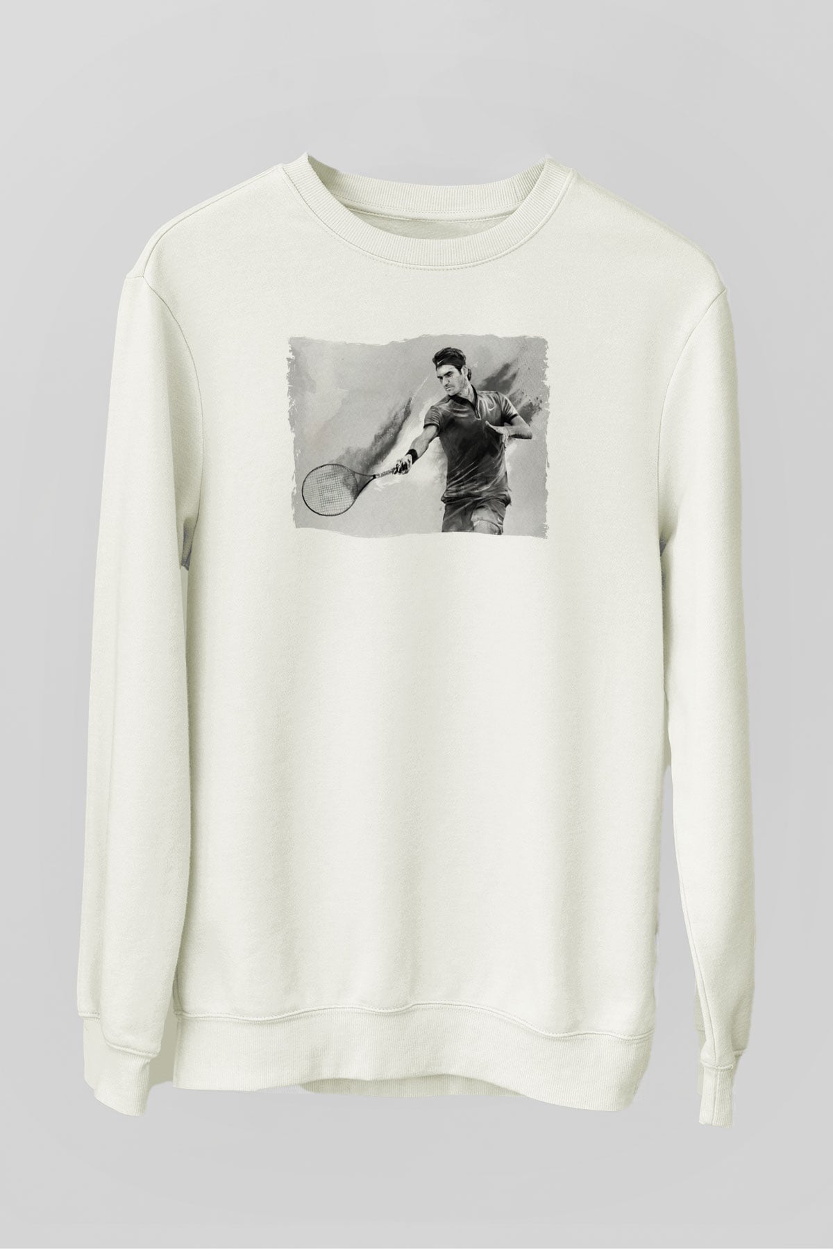 Tenis Beyaz Unisex Sweatshirt