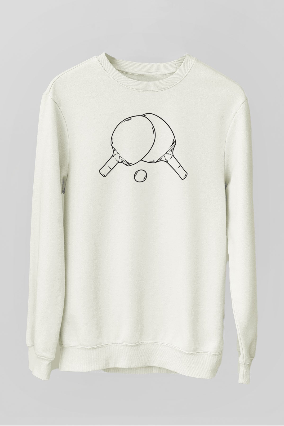 Tenis Beyaz Unisex Sweatshirt