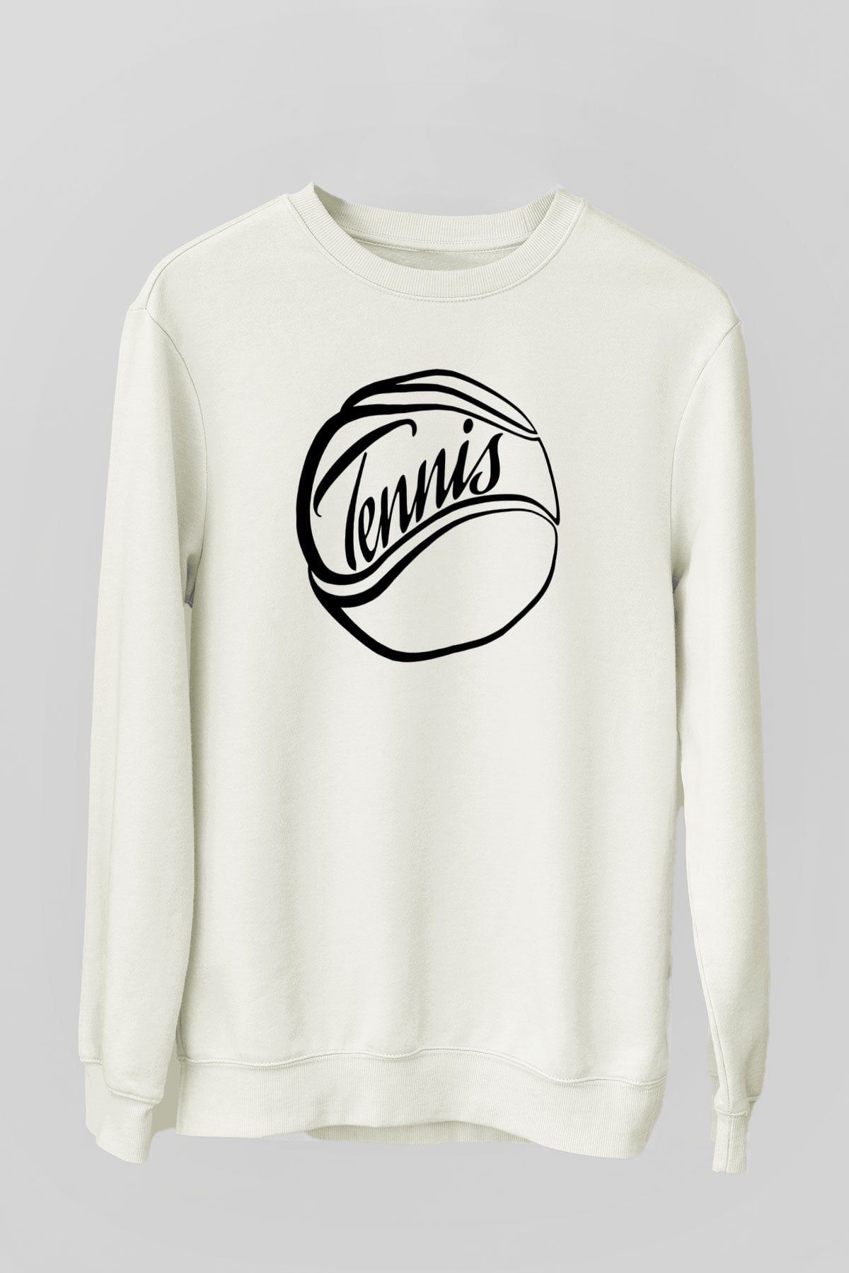 Tenis Beyaz Unisex Sweatshirt